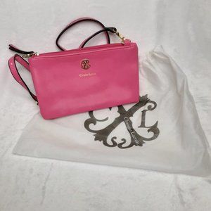 CHRISTIAN LACROIX Pink Leather Small Crossbody RARE
